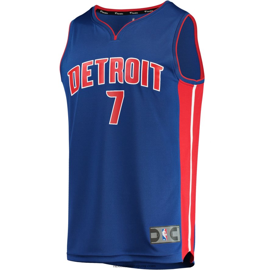 réplica de camiseta azul de detroit pistons killian hayes fast break 6L080N4241 NBA