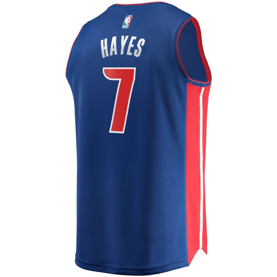 réplica de camiseta azul de detroit pistons killian hayes fast break 6L080N4241 NBA