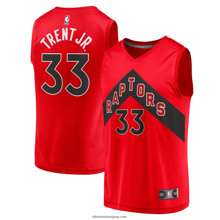 toronto rapaces gary trent jr. réplica de maillot rojo fast break 6L080N6280 NBA
