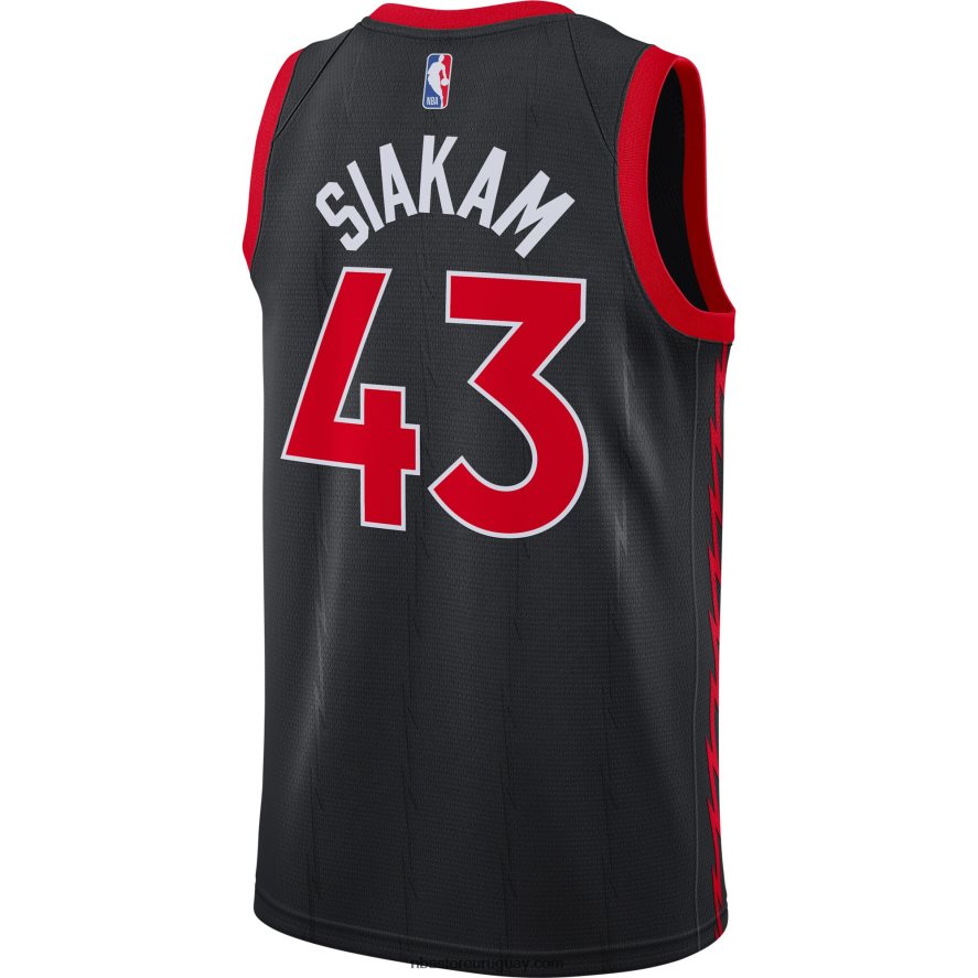 toronto raptors pascal siakam jordan marca negro swingman jersey 6L080N3281 NBA