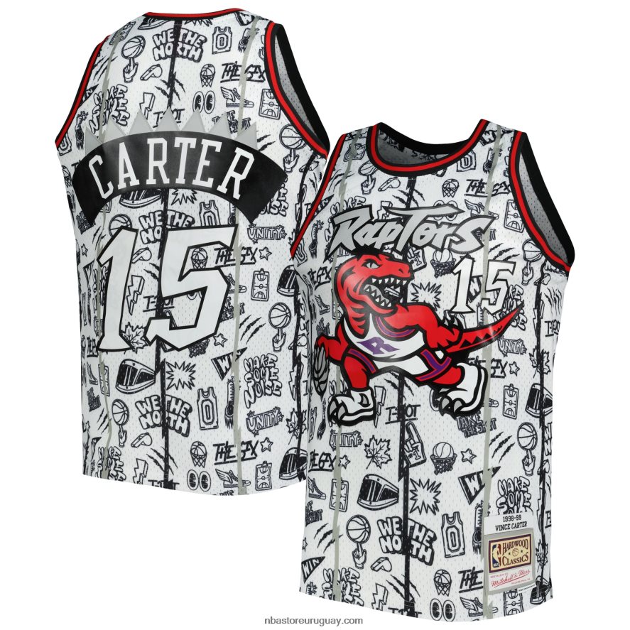 toronto raptors vince carter mitchell & ness jersey blanco alero 6L080N4712 NBA