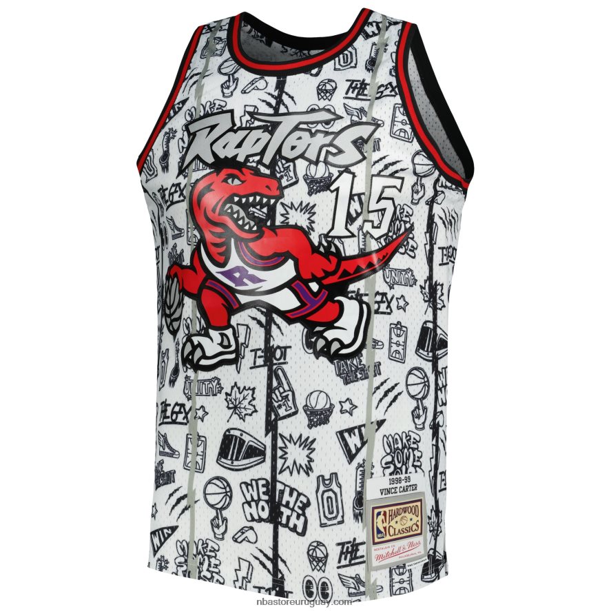 toronto raptors vince carter mitchell & ness jersey blanco alero 6L080N4712 NBA
