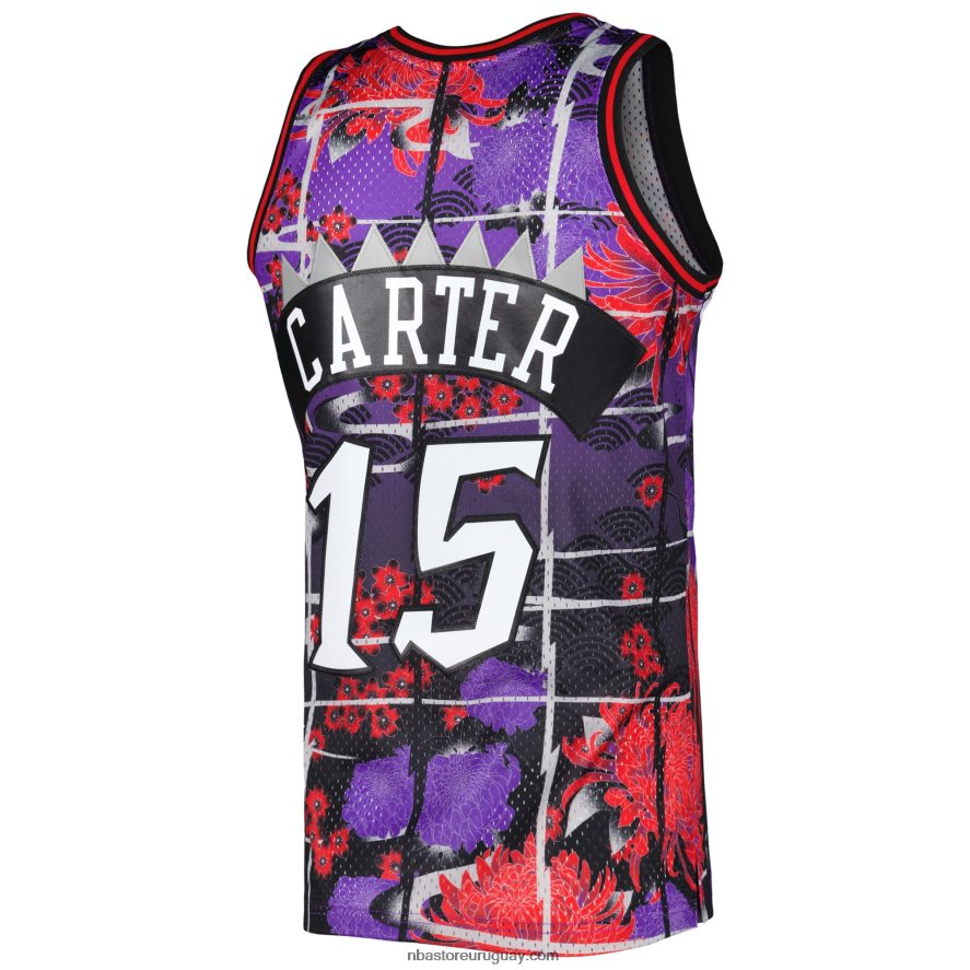 toronto raptors vince carter mitchell & ness púrpura clásico de madera dura año nuevo lunar swingman jersey 6L080N6047 NBA