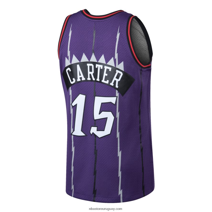 toronto raptors vince carter mitchell & ness púrpura clásico de madera dura swingman jersey 6L080N13 NBA