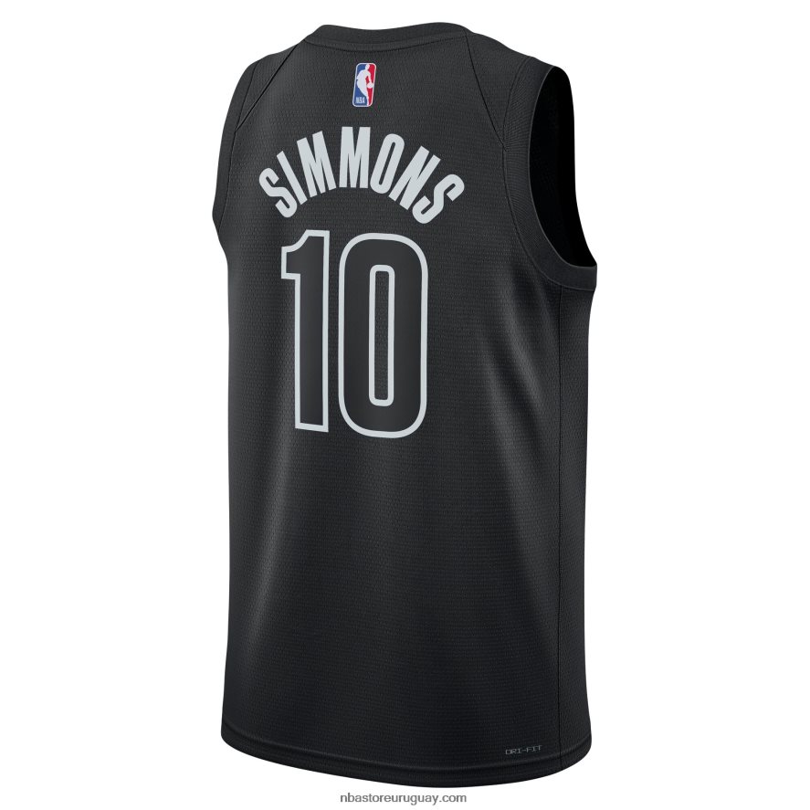 brooklyn nets ben simmons jordan marca negro swingman jersey 6L080N7895 NBA