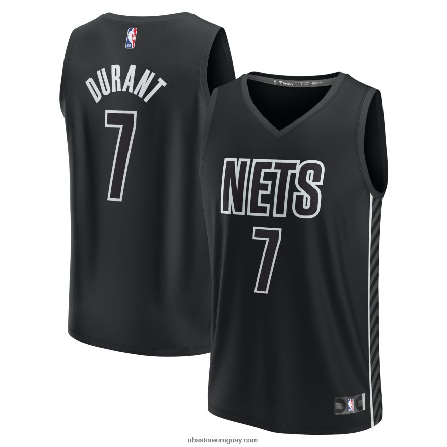 brooklyn nets kevin durant camiseta de jugador de contraataque negro 6L080N2954 NBA