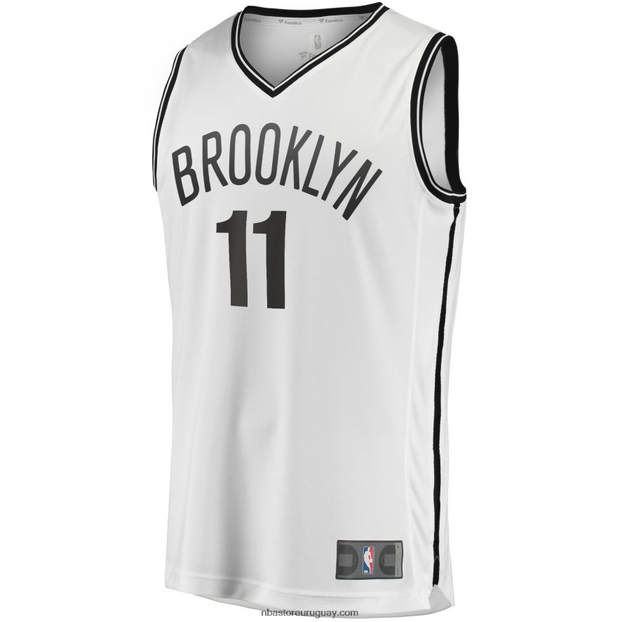 brooklyn nets kyrie irving blanco 2019 fast break jugador movimiento jersey 6L080N7847 NBA
