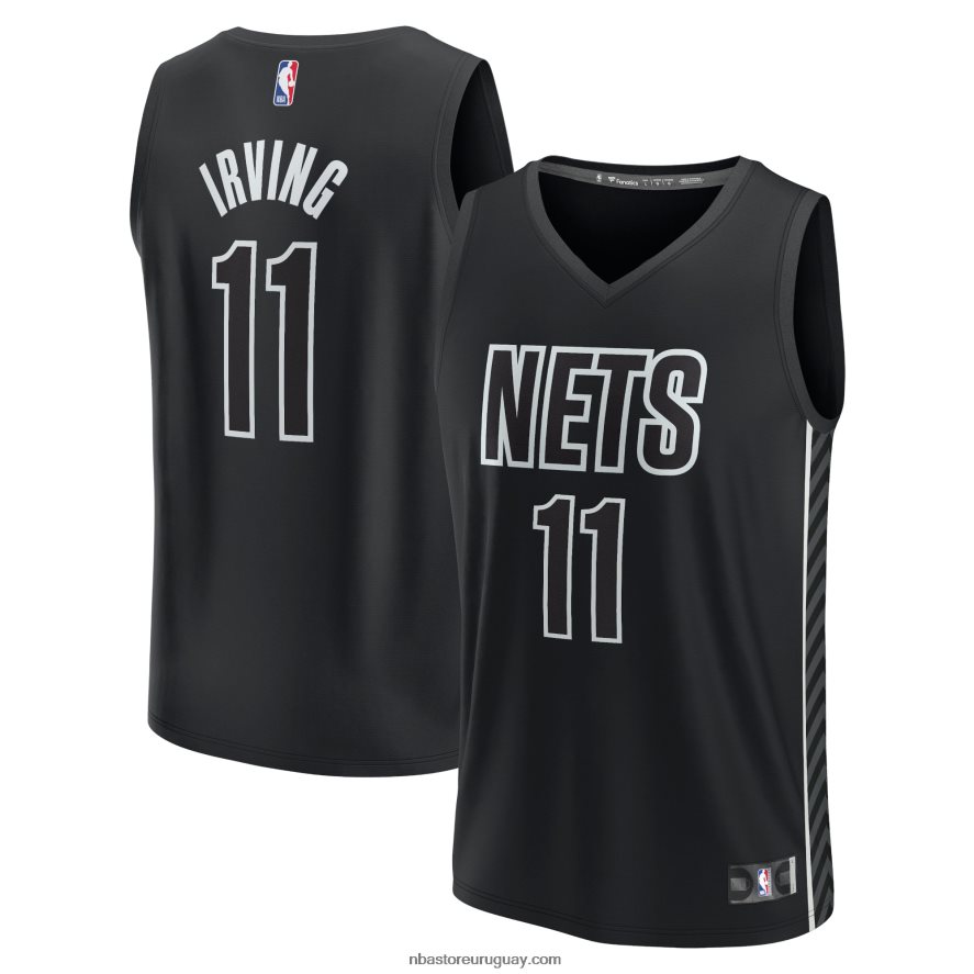 brooklyn nets kyrie irving camiseta de jugador de contraataque negro 6L080N8060 NBA