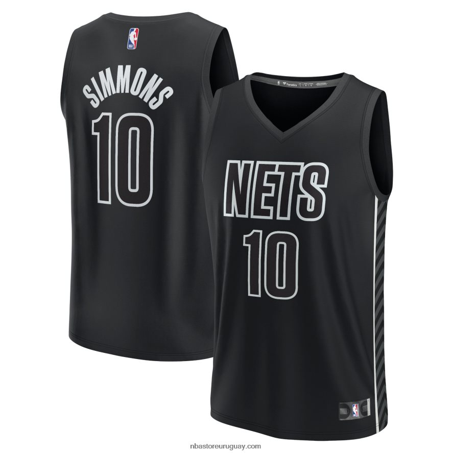 camiseta de jugador de brooklyn nets ben simmons black fast break 6L080N4201 NBA