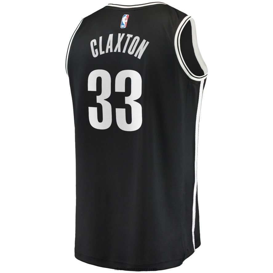 camiseta de jugador de brooklyn nets nicolas claxton black fast break 6L080N1142 NBA