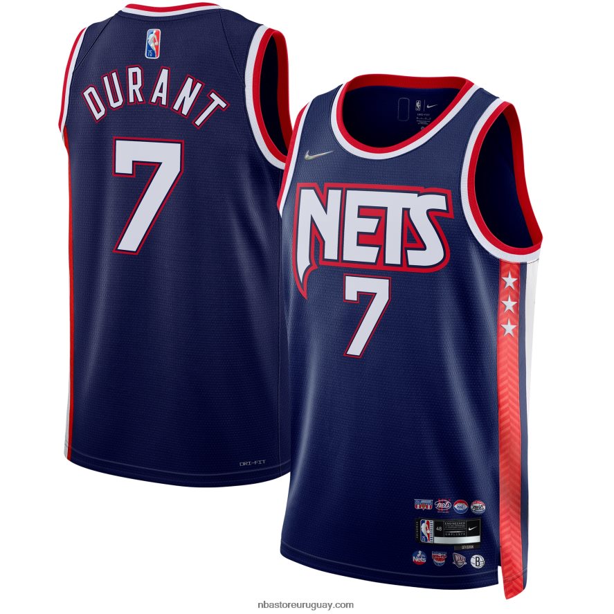 camiseta de los brooklyn nets kevin durant nike azul marino swingman 6L080N2079 NBA