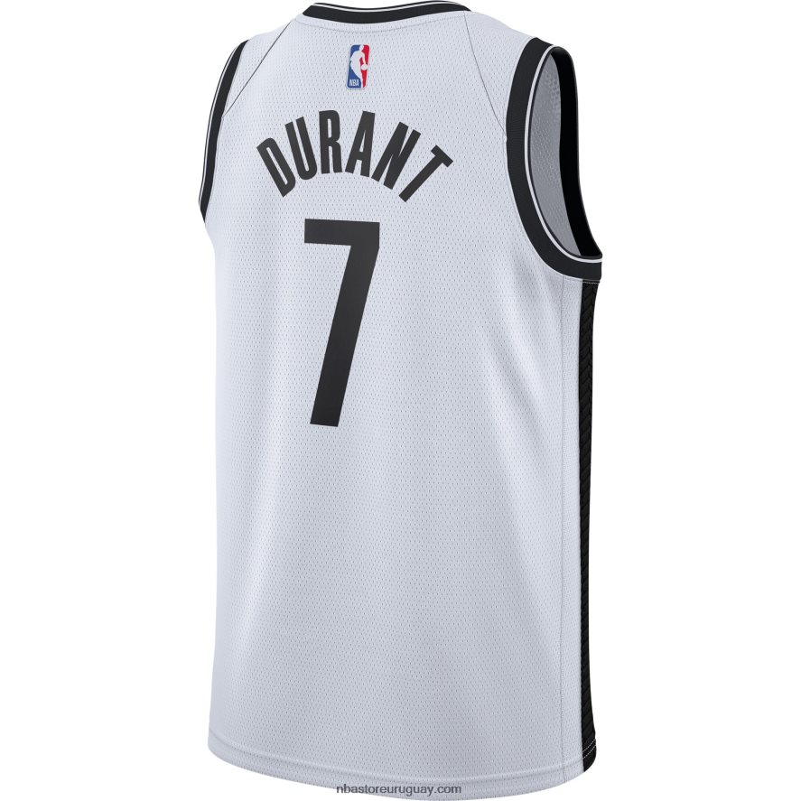 camiseta de los brooklyn nets kevin durant nike blanca swingman 6L080N2241 NBA