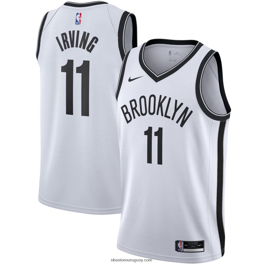 camiseta kyrie irving nike swingman de los brooklyn nets blanca 6L080N11916 NBA