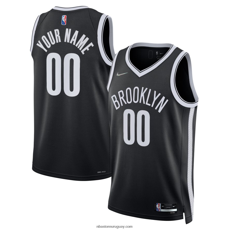 camiseta personalizada de los brooklyn nets nike black diamond swingman 6L080N7584 NBA