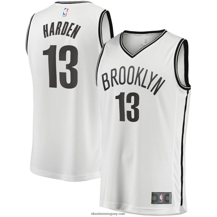 camiseta réplica de james harden blanca de los nets de brooklyn 6L080N7911 NBA