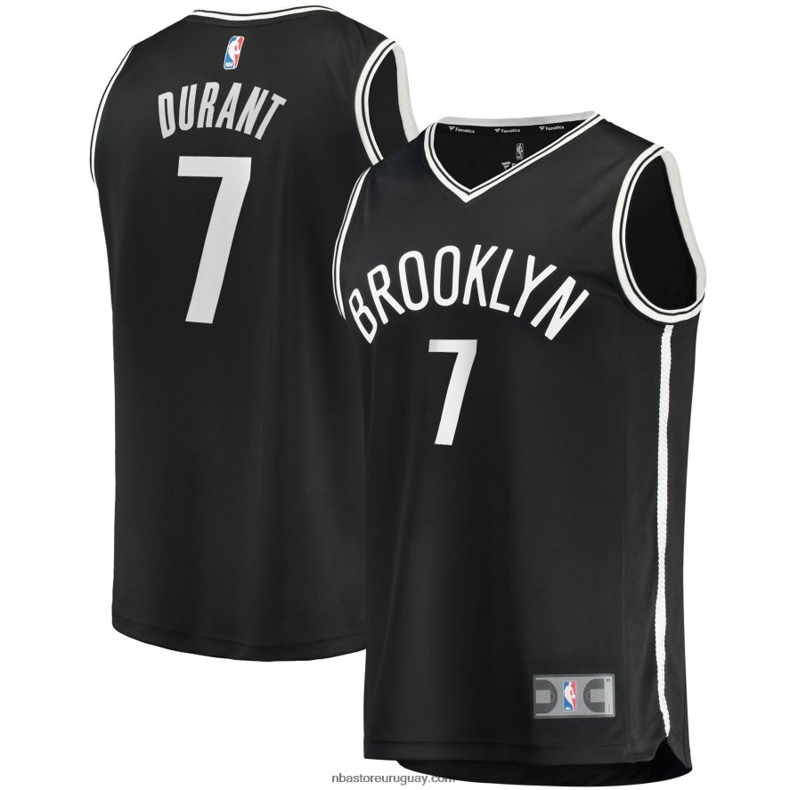 camiseta réplica de kevin durant de los brooklyn nets negro fast break 6L080N463 NBA