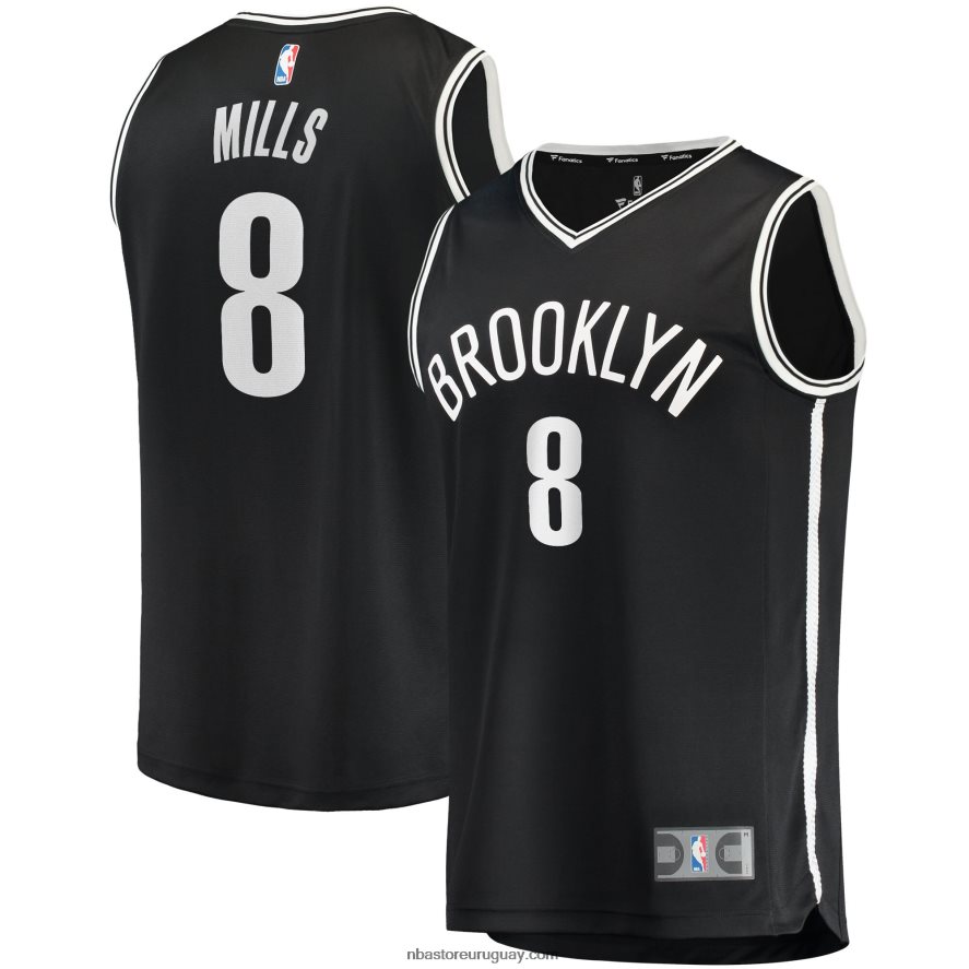 camiseta réplica de patty mills negra de los brooklyn nets 6L080N5643 NBA