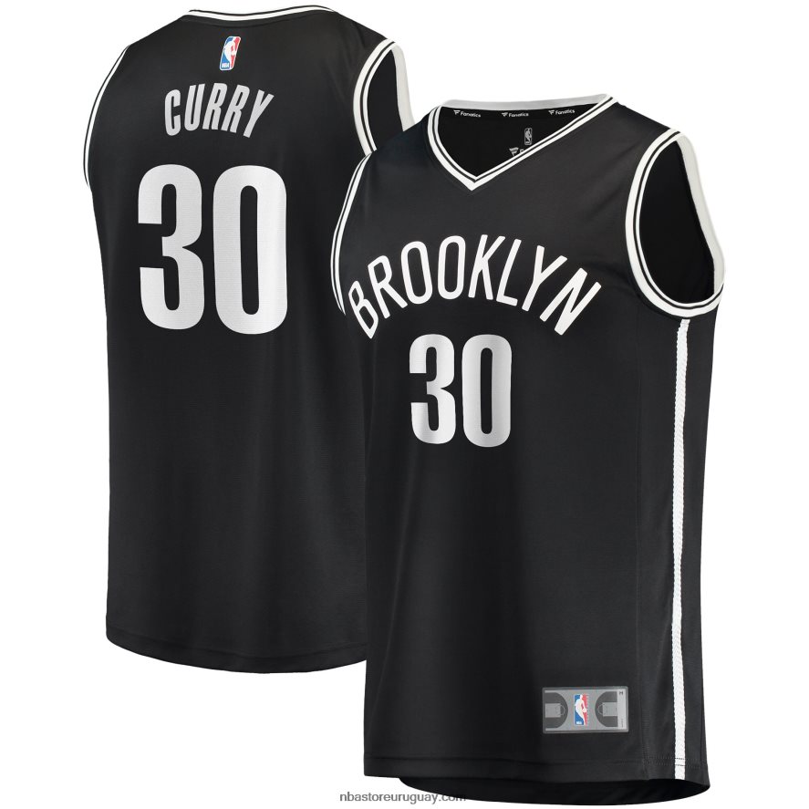 camiseta réplica de seth curry negra de los brooklyn nets 6L080N915 NBA