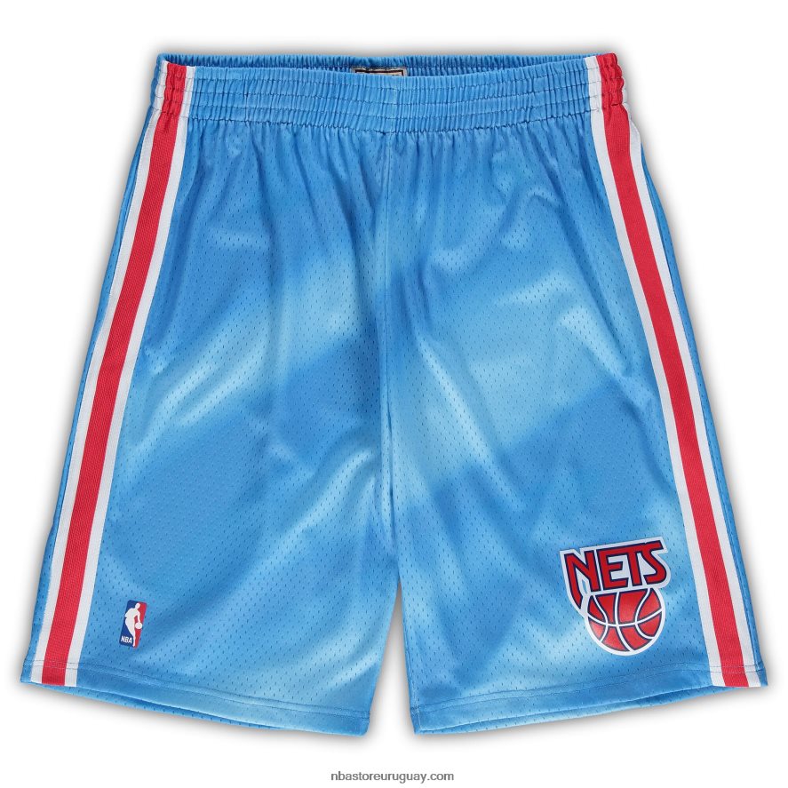 new jersey nets mitchell & ness blue big & tall hardwood classics team swingman shorts 6L080N8142 NBA