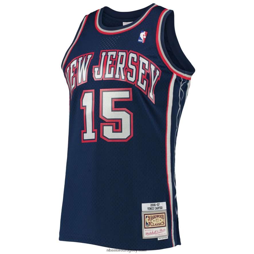 new jersey nets vince carter mitchell & ness azul marino hardwood classics swingman jersey 6L080N1957 NBA