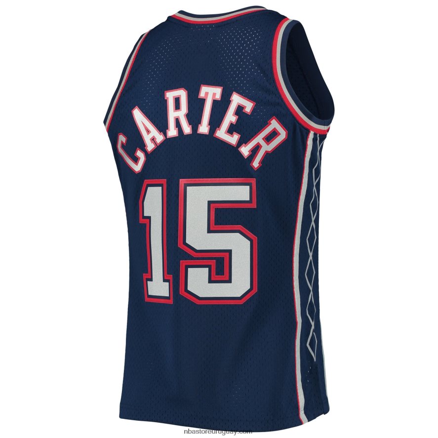 new jersey nets vince carter mitchell & ness azul marino hardwood classics swingman jersey 6L080N1957 NBA