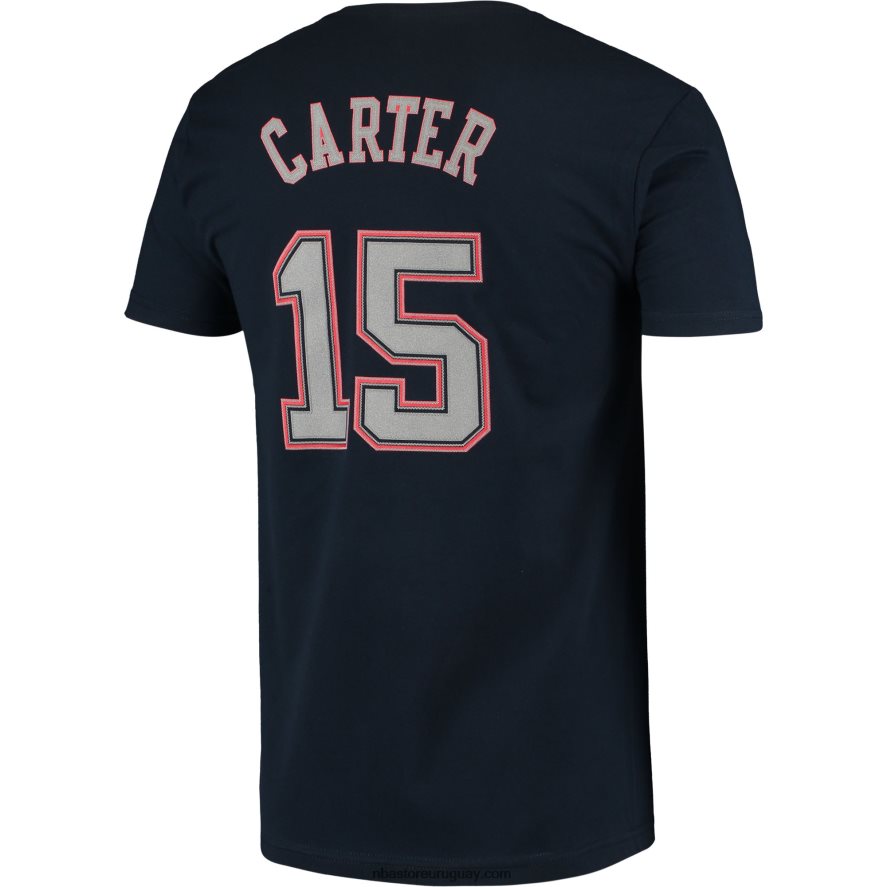 new jersey nets vince carter mitchell & ness navy hardwood classics puntada nombre y número camiseta 6L080N2197 NBA
