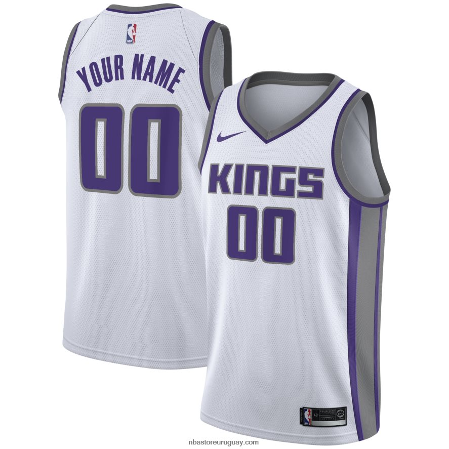 Camiseta blanca personalizada Sacramento Kings Nike Swingman 6L080N534 NBA