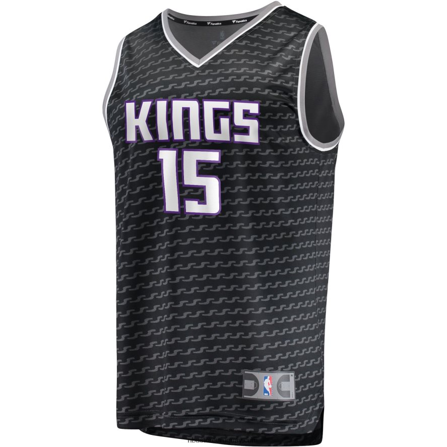 Sacramento Kings Davion Mitchell Réplica de camiseta negra de ruptura rápida 6L080N1690 NBA