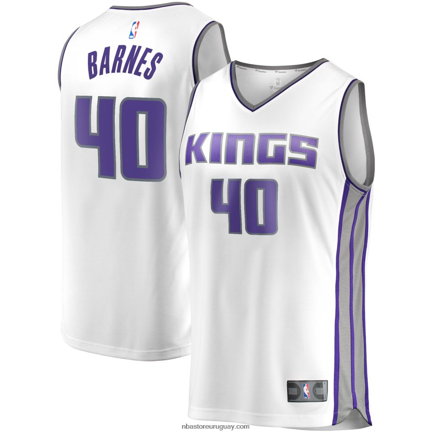 Sacramento Kings Harrison Barnes White Fast Break Réplica playera de jugador 6L080N7983 NBA