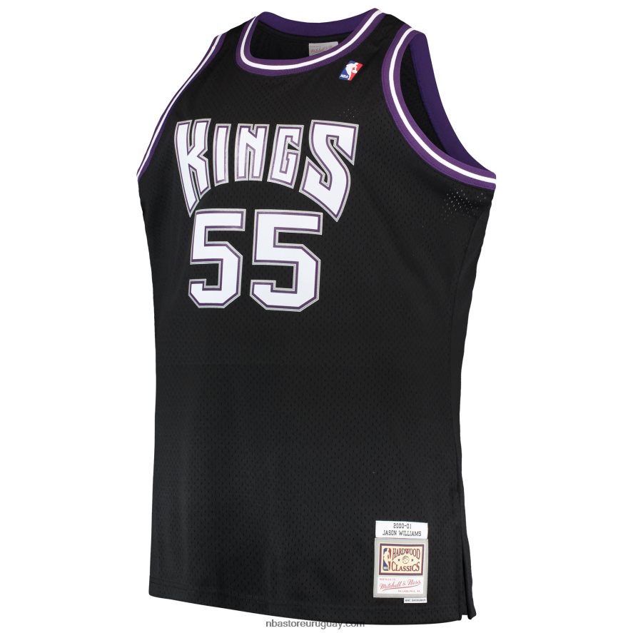 sacramento kings jason williams mitchell & ness negro grande y alto hardwood classics swingman jersey 6L080N740 NBA