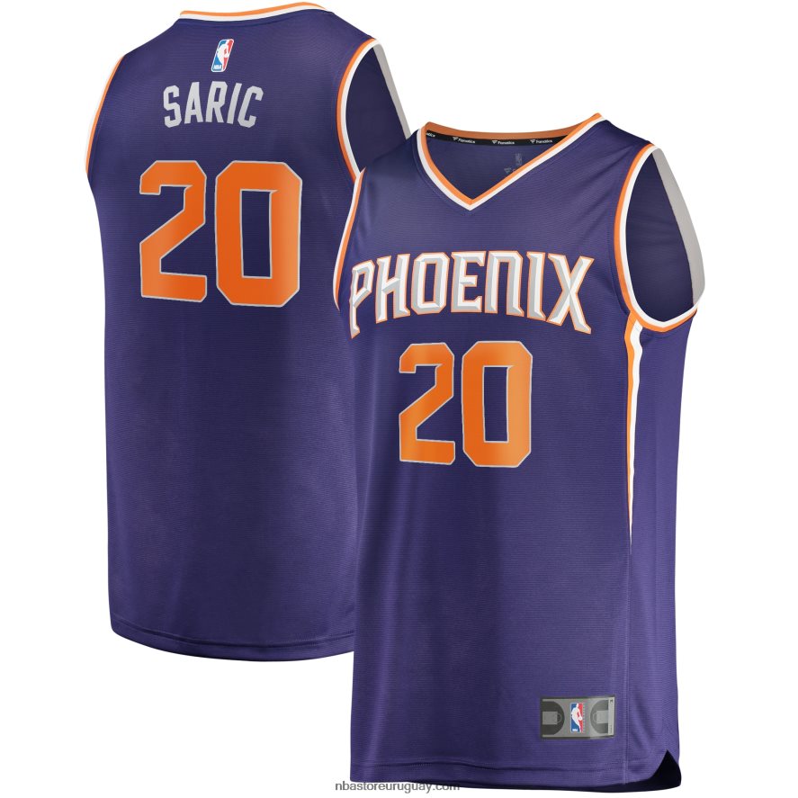 Phoenix Suns Dario Saric Réplica de camiseta morada de jugador Fast Break 6L080N7814 NBA