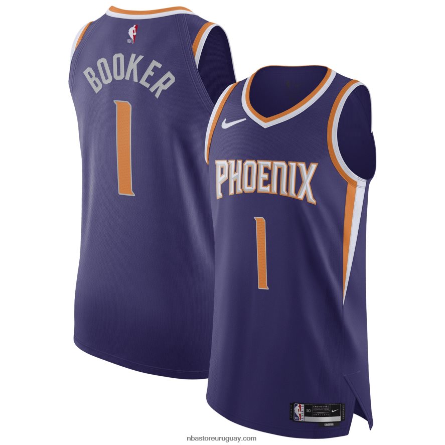 Phoenix Suns Devin Booker Nike Púrpura Auténtico Jugador Jersey 6L080N728 NBA