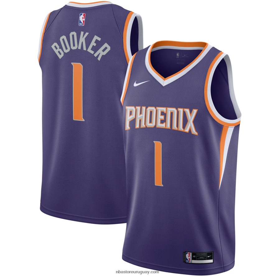 Phoenix Suns Devin Booker Nike Swingman Jersey Púrpura 6L080N496 NBA