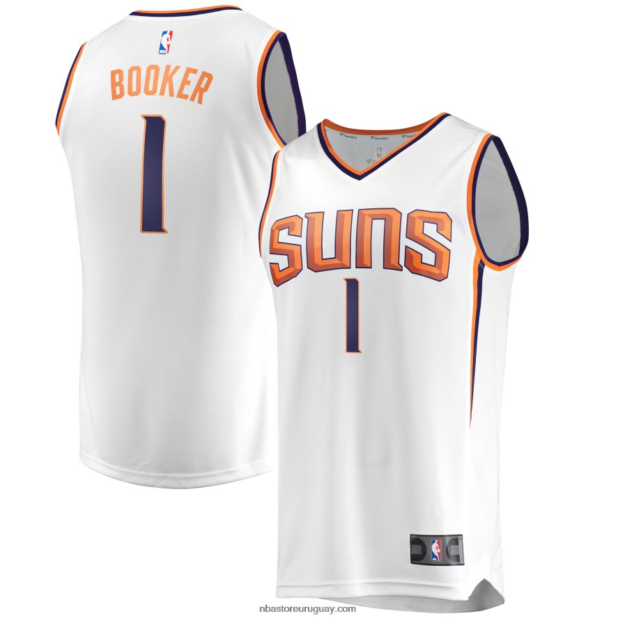 Phoenix Suns Devin Booker Réplica De Jersey Blanco Fast Break Réplica 6L080N6074 NBA