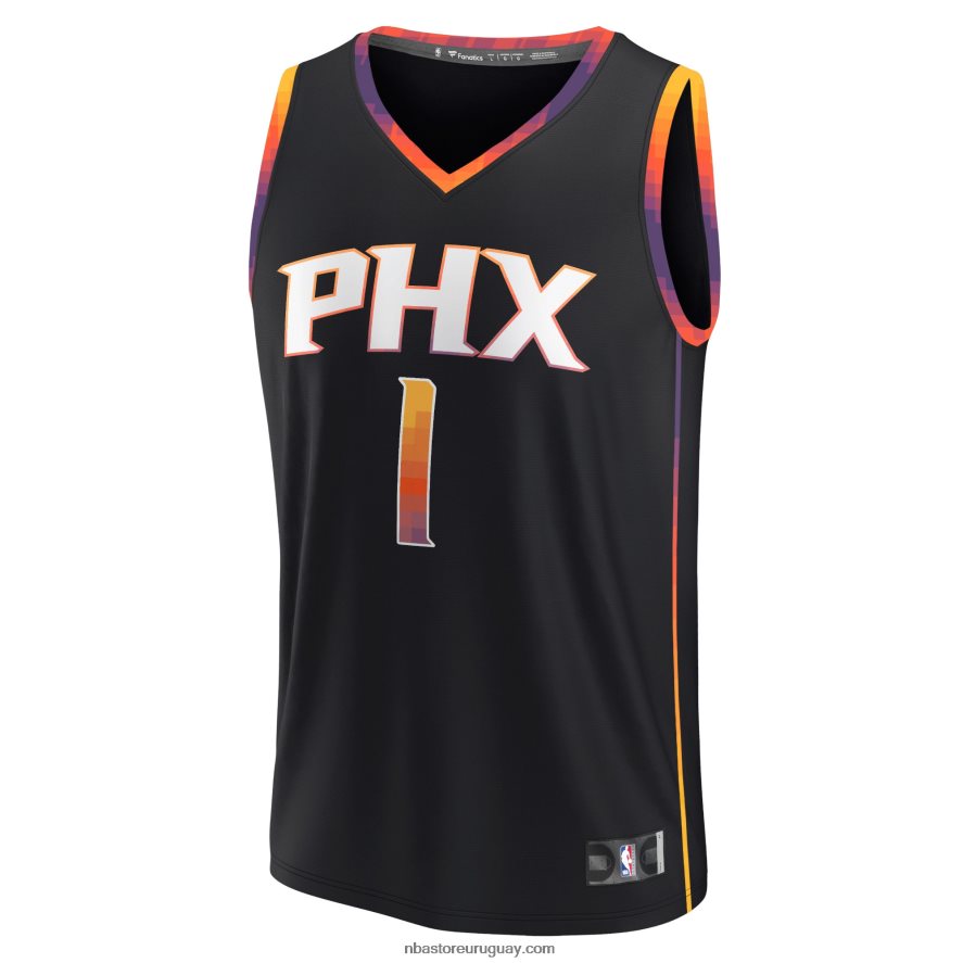 camiseta de jugador de phoenix suns devin booker black fast break 6L080N21 NBA