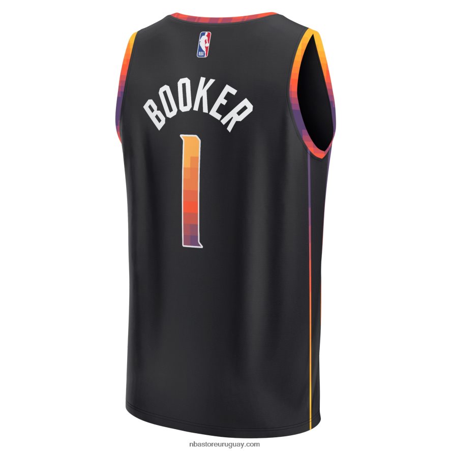 camiseta de jugador de phoenix suns devin booker black fast break 6L080N21 NBA