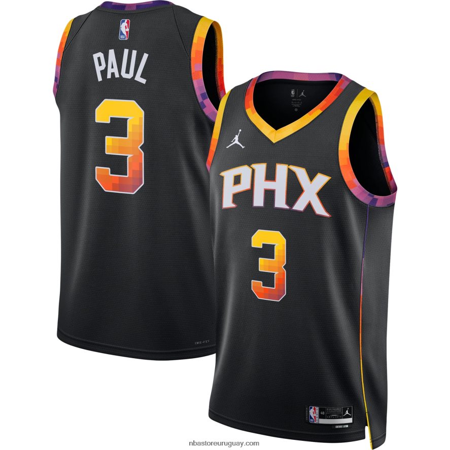 camiseta phoenix suns chris paul jordan marca negra swingman 6L080N1806 NBA