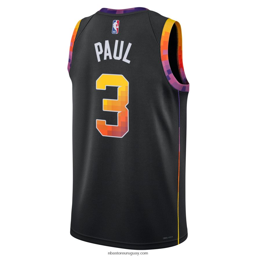 camiseta phoenix suns chris paul jordan marca negra swingman 6L080N1806 NBA
