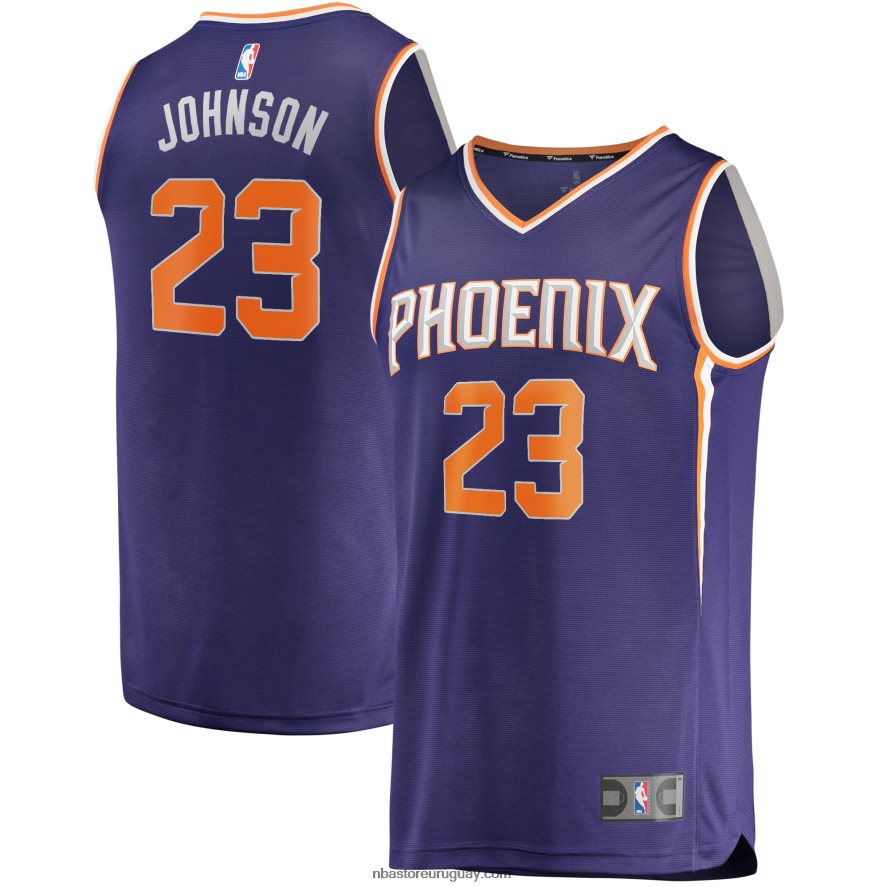 camiseta réplica de cameron johnson de los suns de phoenix morada 6L080N3165 NBA