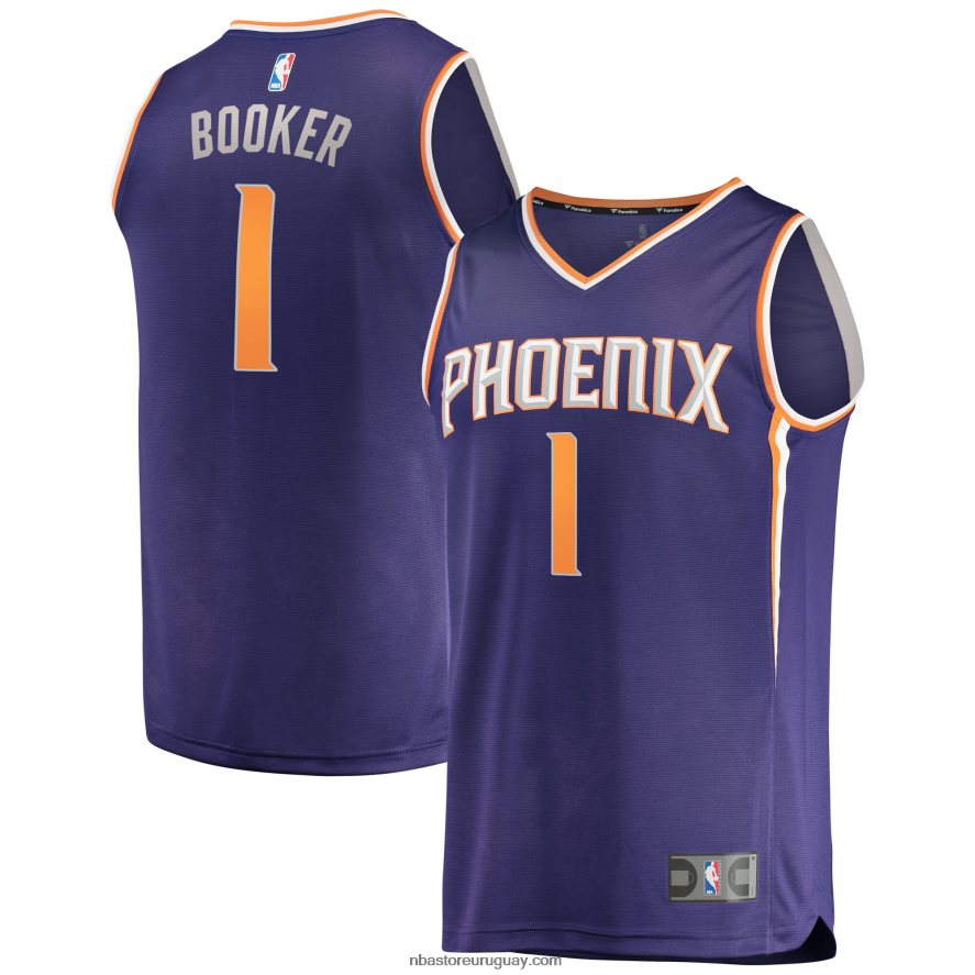 fénix suns devin booker púrpura fast break réplica playera jersey 6L080N704 NBA