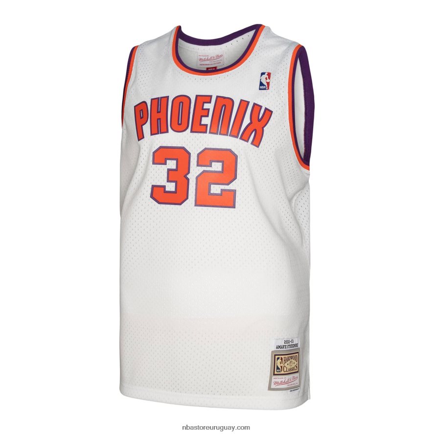 phoenix suns amar\'e stoudemire mitchell & ness blanco hardwood classics swingman jersey 6L080N7282 NBA