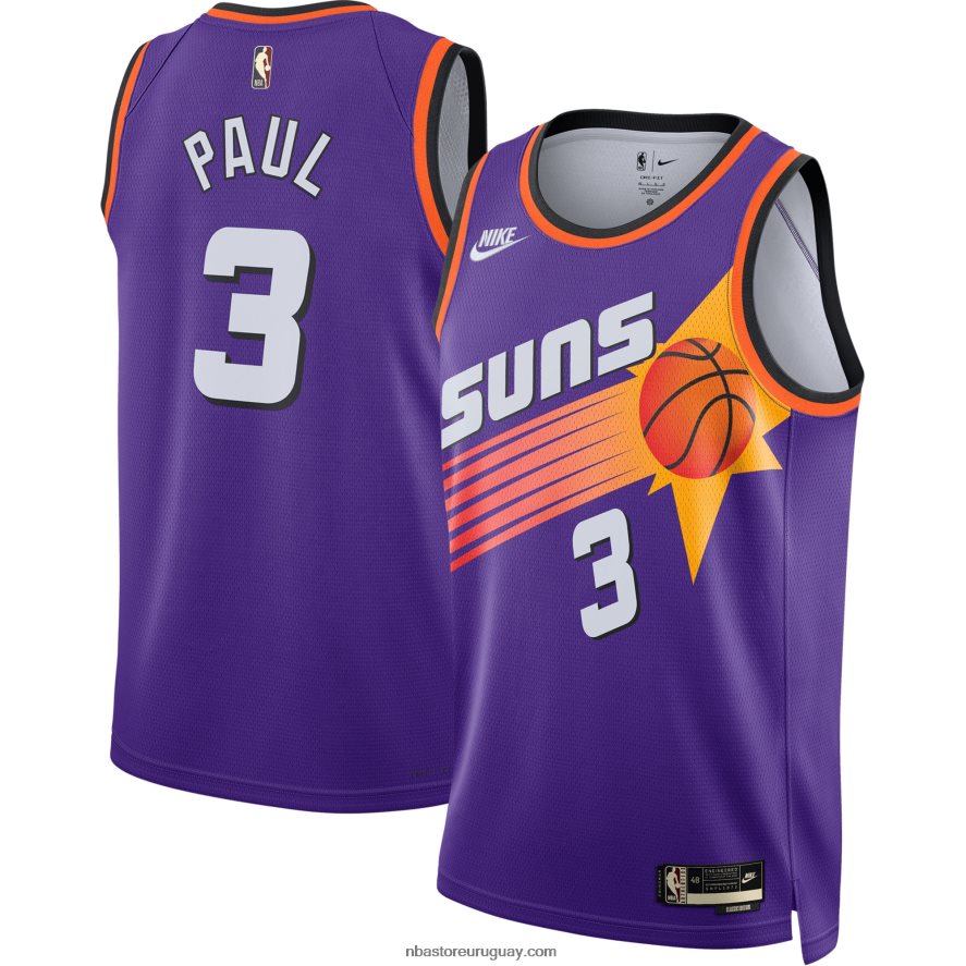 phoenix suns chris paul nike púrpura swingman jersey 6L080N464 NBA