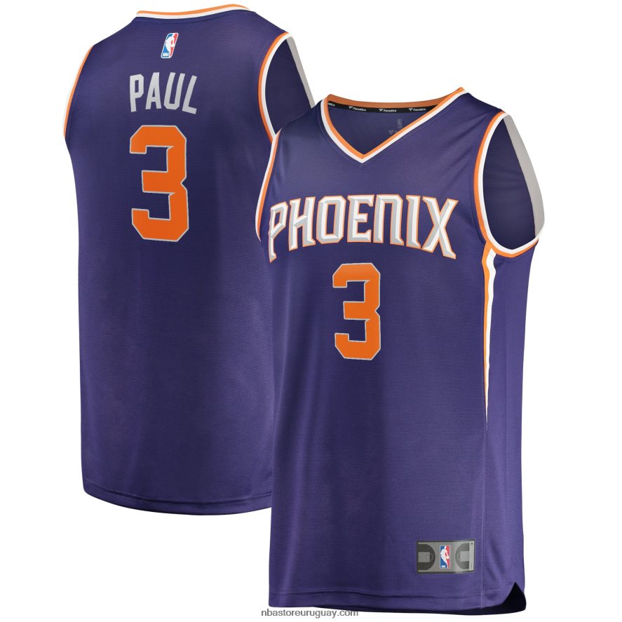 phoenix suns chris paul púrpura fast break réplica jugador jersey 6L080N3238 NBA