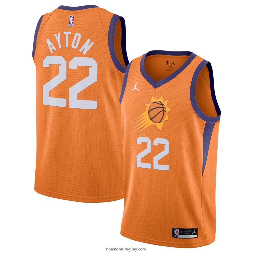 phoenix suns deandre ayton jordan marca naranja swingman jersey 6L080N5503 NBA