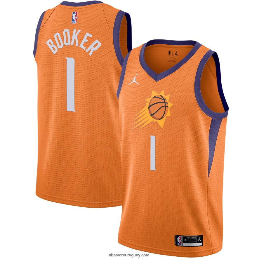 phoenix suns devin booker jordan marca naranja swingman jersey 6L080N955 NBA
