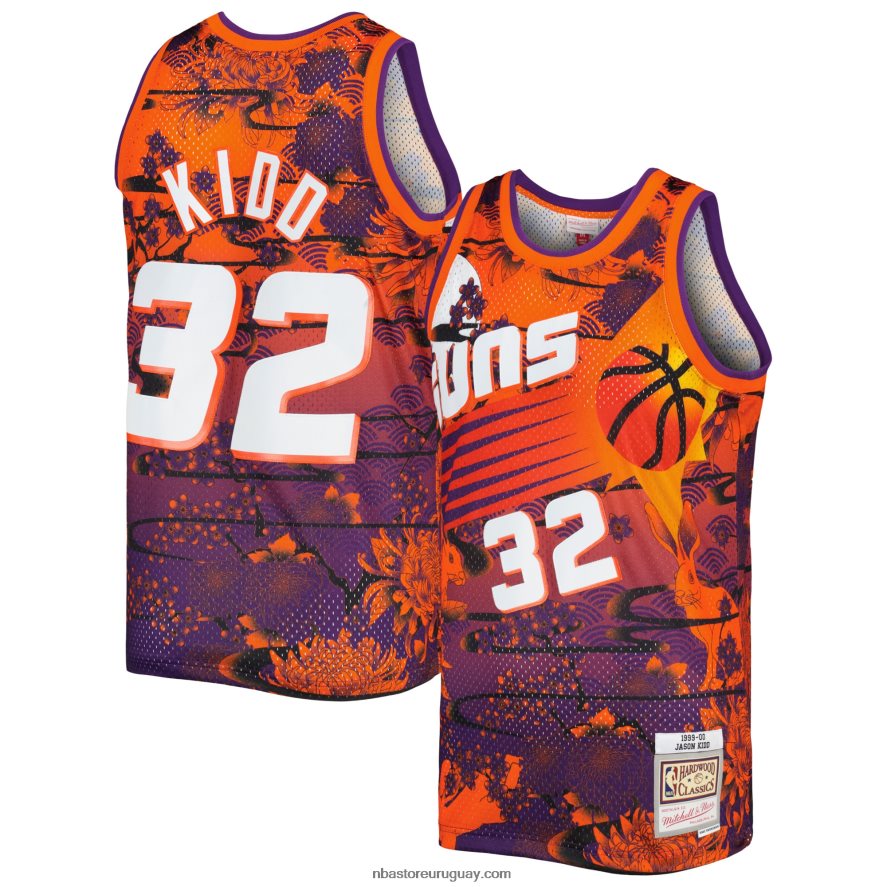 phoenix suns jason kid d mitchell & ness naranja hardwood classics año nuevo lunar swingman jersey 6L080N4902 NBA