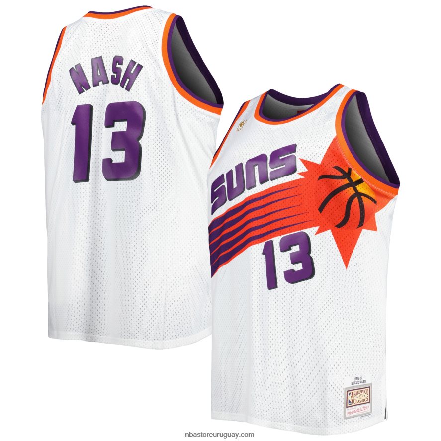phoenix suns steve nash mitchell & ness white big & tall hardwood classics swingman jersey 6L080N5516 NBA
