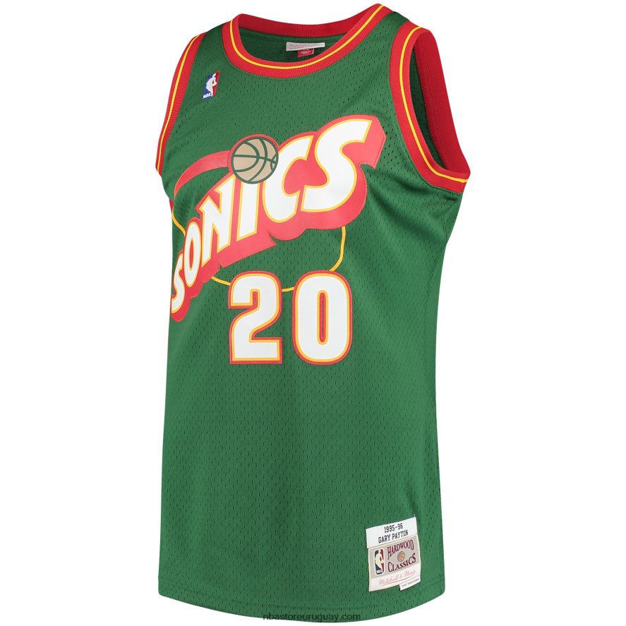 seattle supersonics gary payton mitchell & ness green hardwood classics swingman jersey 6L080N815 NBA