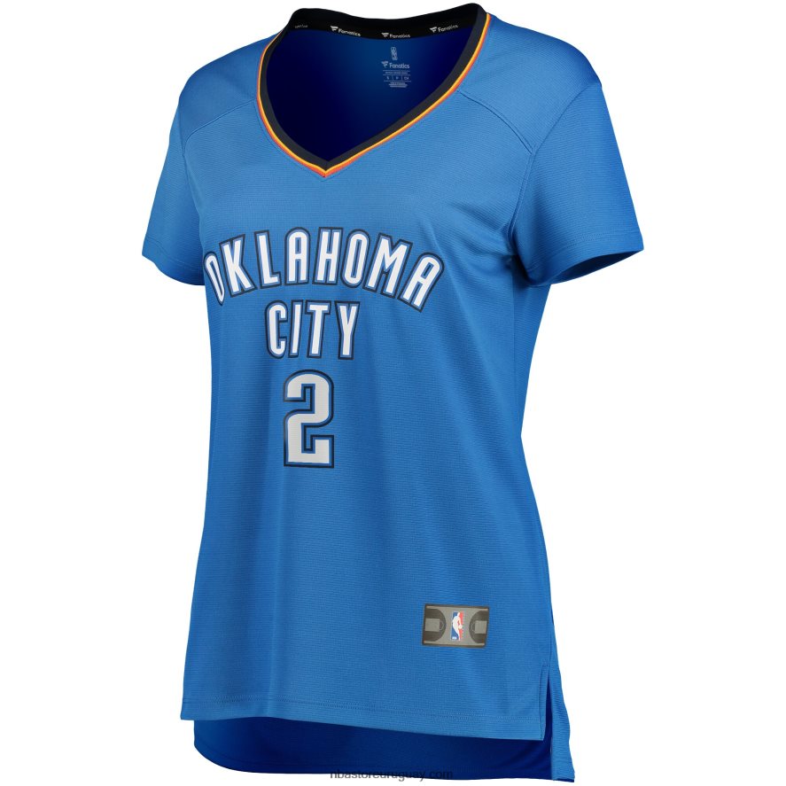 camiseta de jugador de oklahoma city thunder shai gilgeous-alexander blue fast break 6L080N9816 NBA