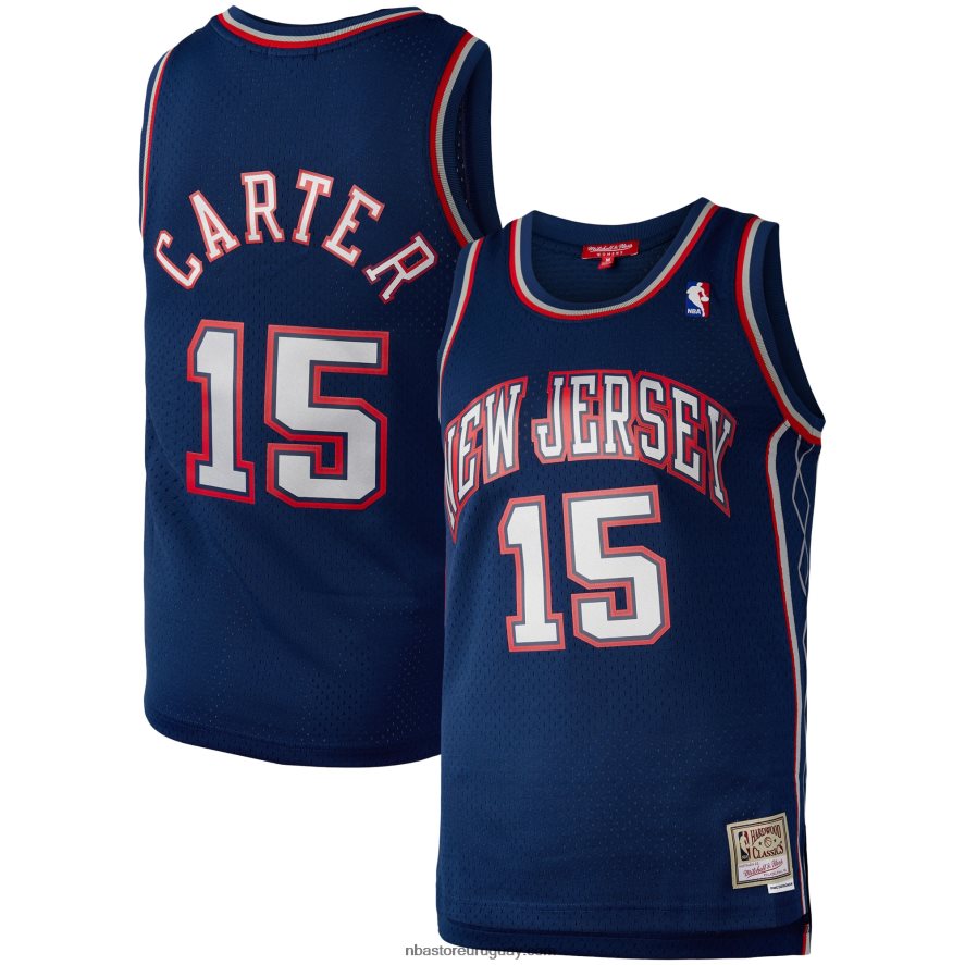 new jersey nets vince carter mitchell & ness azul marino hardwood classics 2006 swingman jersey 6L080N15297 NBA